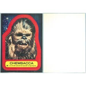 1977 Star Wars Stickers #16 Chewbacca PSA Miscut No Holder Cert#64733532